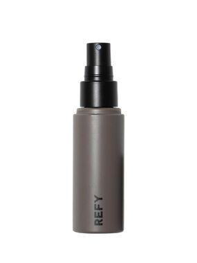 REFY Travel Spray Bottle in Taupe with Black Pump